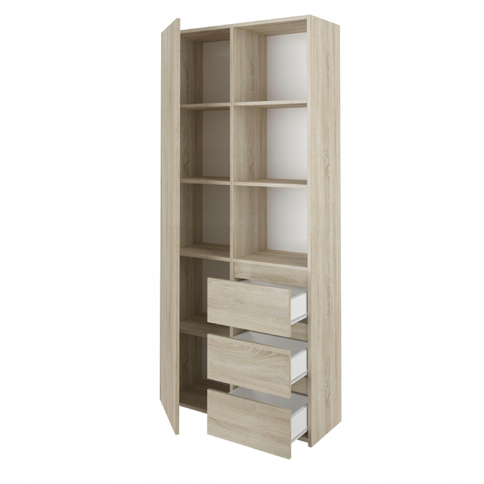 Стелаж Framire 80 x 180 x 30 см, дуб сонома