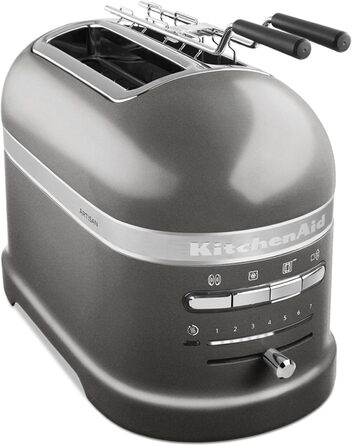 Тостер KitchenAid 5KMT2204EMS, металевий, срібний, 2-слисовий, преміум