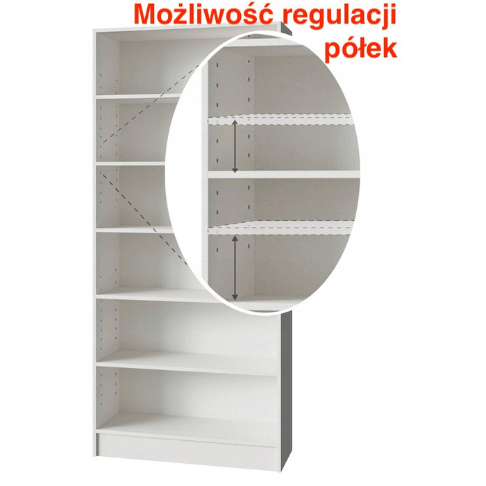 Стелаж Meble Pitus 80 x 180 x 30 см, дуб сонома