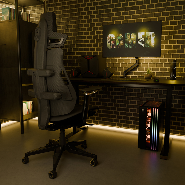 Геймерське крісло Cyberlux V10 Fabric Black (арт. GM-V10 FB)