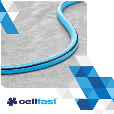 Садовий шланг на котушці-згортачі Cellfast з розбризкувачем, 3/4