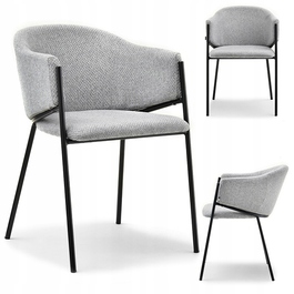 Стілець Mebel-Partner, тканина, сірий, 1 шт.