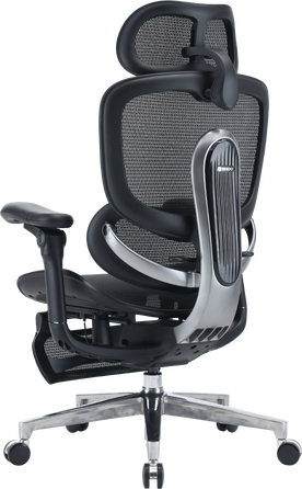 Крісло офісне Sihoo C500 V2 Black з підставкою для ніг