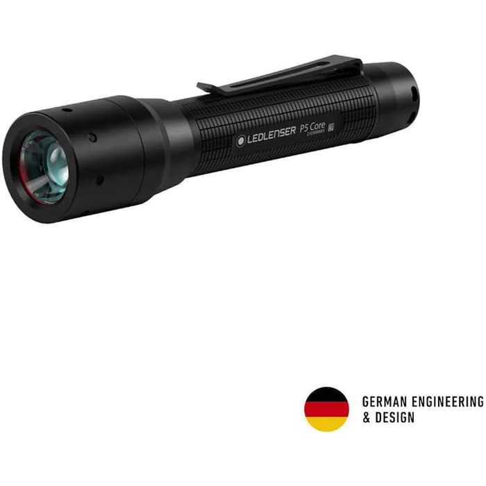 Ліхтарик Ledlenser P5 Core компактний LED, 150 лм, фокусування, 1x AA, 90 м, з батарейкою, акумуляторний