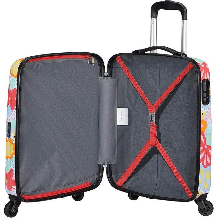 Валіза American Tourister Hypertwist Spinner S, ручна поклажа, мультиколор, Minnie Flower