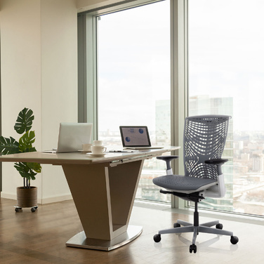 Офісне крісло / поворотне крісло SKOPE TPE сірий hjh OFFICE