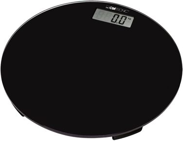 Електронні ваги для зважування Clatronic PW 3369, скляна поверхня, LCD-дисплей, чорні, антиковзкі ніжки, точність 100 г