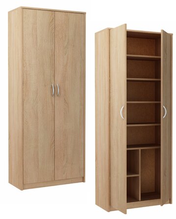 Стелаж Matkam 74 x 180 x 35 см, дуб сонома