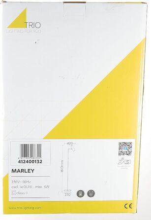Торшер Trio Leuchten Marley 412400132, чорний матовий метал, 1x GU10, без лампи