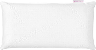 Подушка для шиї Centa-Star Comfort Soft 40x80 см, піна з ефектом пам'яті, знімний чохол, Öko-Tex Standard 100
