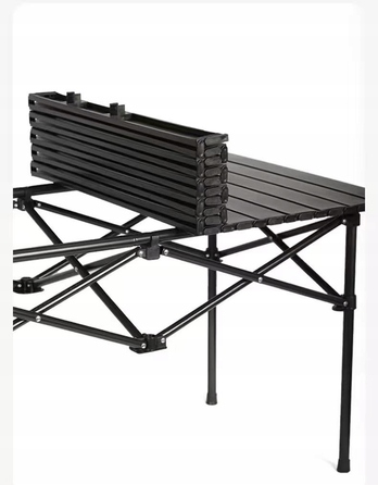 Туристичний стіл Vortech, 55 x 95 x 80 см, чорний