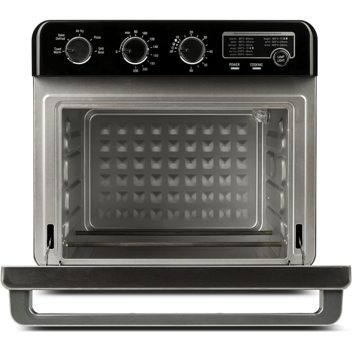 Мультифункціональна аерофритюрниця та BBQ-гриль G3 Ferrari Friggisano BBQ G10181, 2000 Вт, 10 л XXL, 8 програм, без диму, BPA- та PFOA-free, чорний/сріблястий