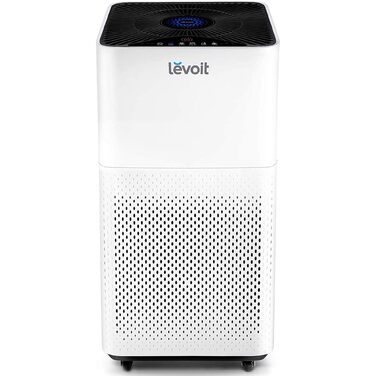 Очищувач повітря Levoit з HEPA-фільтром, продуктивність 360 м³/год, з датчиком забруднення, таймером та нічним режимом для алергіків, курців та власників тварин