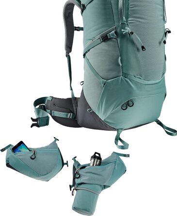Туристичний рюкзак Deuter Aircontact Core 55+10 SL для жінок, 55+10 л, нефрит-графіт, модель 2024