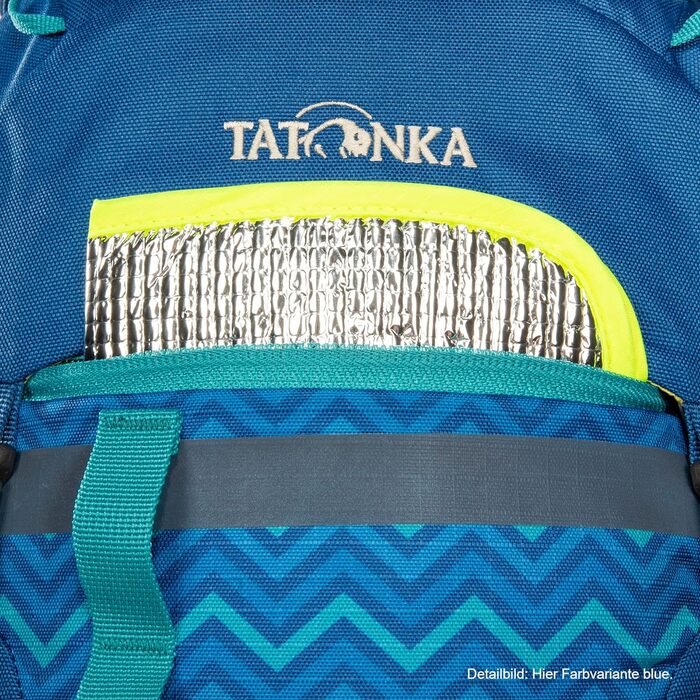 Дитячий рюкзак Tatonka Mani 20 л для хлопчиків і дівчат від 10 років, з сидінням, світловідбивачами, з перероблених матеріалів, синій