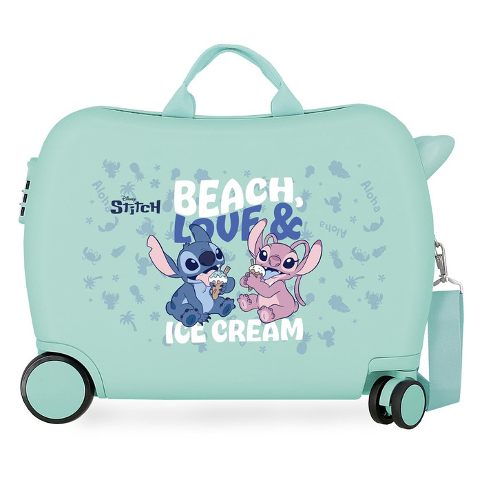 Дитяча валіза Disney Stitch для подорожей, 45 см, пляжний принт (33 x 50 x 20 см), унісекс