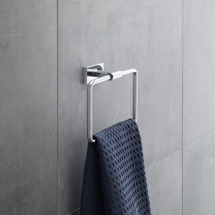 Кільце для рушника Duravit Karree, настінне, хром, 20x6 см