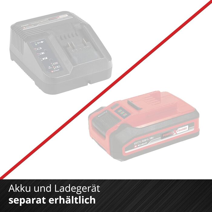 Електричний акумуляторний листозбірник Einhell VENTURRO 36/240 Power X-Change (36 В, Li-Ion, потужність всмоктування до 740 м³/год, мішок для збору листя 45 л, функція видування до 240 км/год) без акумулятора та зарядного пристрою