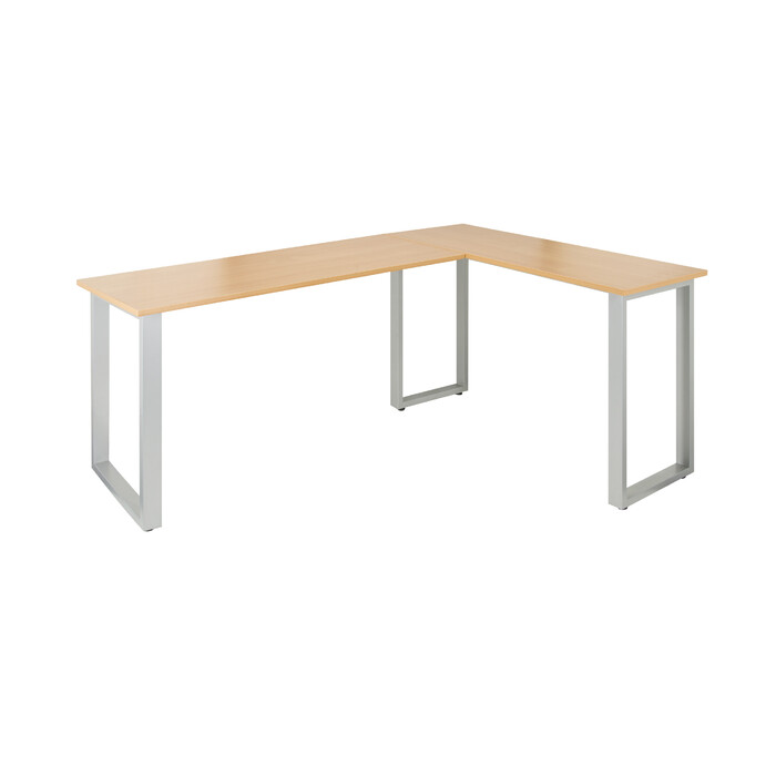 Робочий стіл WORKSPACE BASIC I 165 x 120 см, бук/срібло hjh OFF