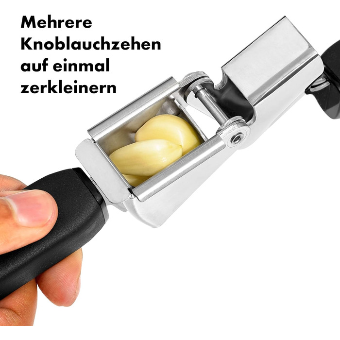 Прес для часнику OXO Good Grips, чорний, ергономічний