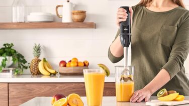 Блендер Braun MultiQuick 5 Vario MQ 5277BK, 1000 Вт, нержавіюча сталь, 4 насадки, чорний
