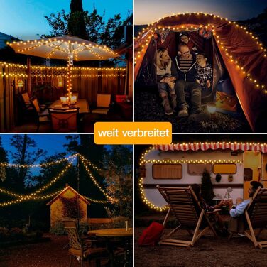 Світлодіодна гірлянда Ollny для вулиці 1000 LED, 20м, теплий білий колір, з пультом керування та таймером