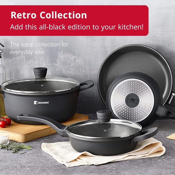 Каструля Bergner Retro 20 см, антипригарне покриття