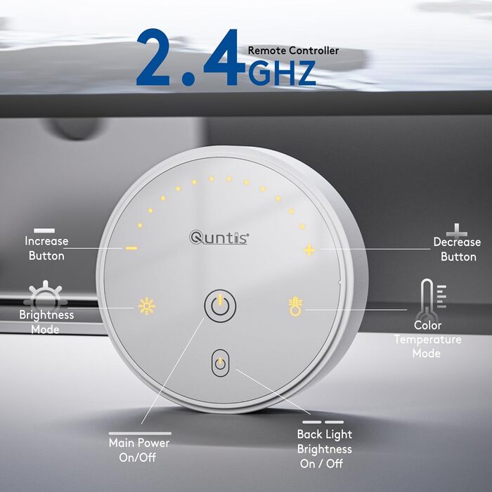 LED лампа для монітора Quntis 40см з підсвічуванням, регульована, захист очей, для офісу та дому