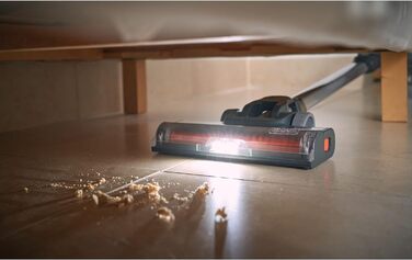 Акумуляторний пилосос BLACK+DECKER 3-в-1 BHFEA520J, 18В, безмішковий, ручний та підлоговий, турбощітка, 2 режими, бездротовий, з настінним кріпленням, щілинною насадкою, вбудованим акумулятором і зарядним кабелем