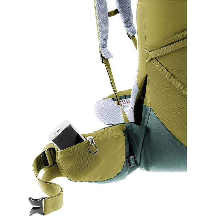 Туристичний рюкзак Deuter Aircontact Core 40+10 л, зелений, модель 2024, для трекінгу