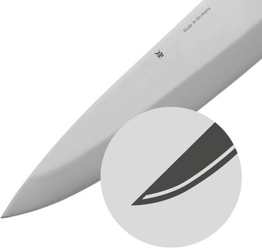 Набір ножів WMF Kineo з підставкою (6 предметів), Made in Germany: 4 ножі, кухоні кусачки, бамбукова підставка, Performance Cut, сталь Messerblock Asia