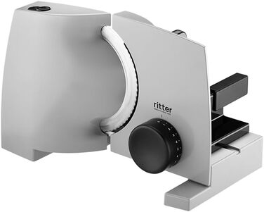 Електрична скибочкарка та хліборізка ritter nova 1 E з металу, з полірованим лезом, виробництво Німеччина