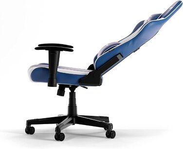 Ігрове крісло DXRacer PRINCE L, синьо-біле, оригінал, штучна шкіра PVC