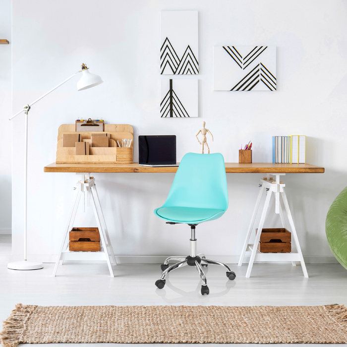 Офісне крісло FANCY PRO, бірюзове, hjh OFFICE