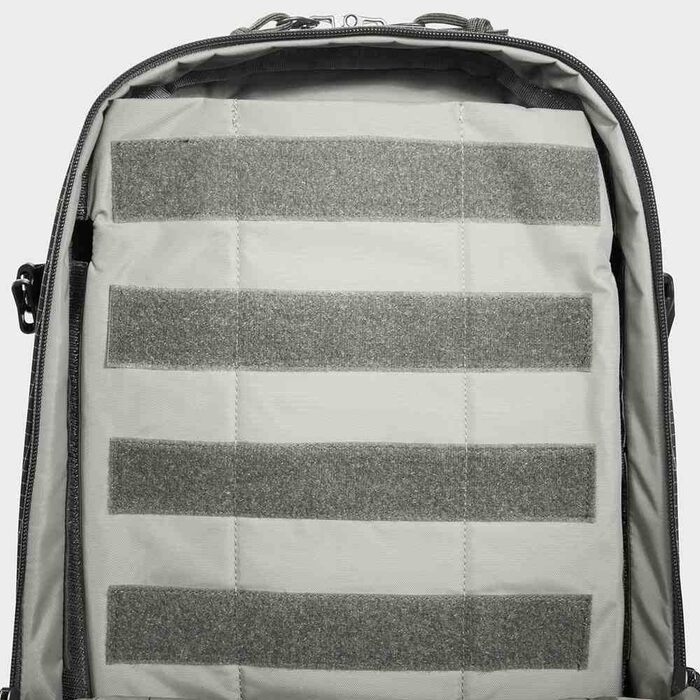 Тактичний рюкзак Tasmanian Tiger TT City Daypack 20 літрів, молле, замок, для поліції та спецслужб, титановий сірий