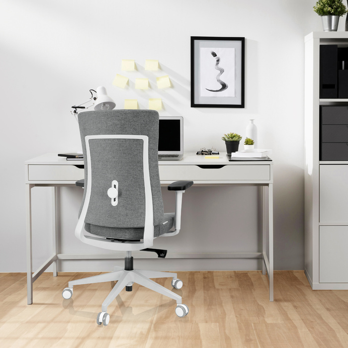 Офісне крісло COMFIO WP з тканини сірого кольору hjh OFFICE