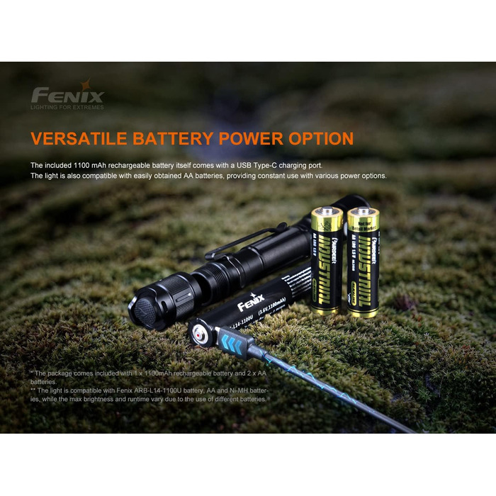 Ліхтарик Fenix LD22 V2.0 800 люменів, компактний, тактичний, LED