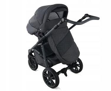 Дитячий візок 2в1 Krasnal BabyFIL, екошкіра + льон