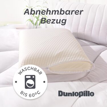Ортопедична подушка для шиї Dunlopillo з ефектом пам'яті (Memory Foam), ергономічна підтримка при болях у шиї, 55x35x11 см