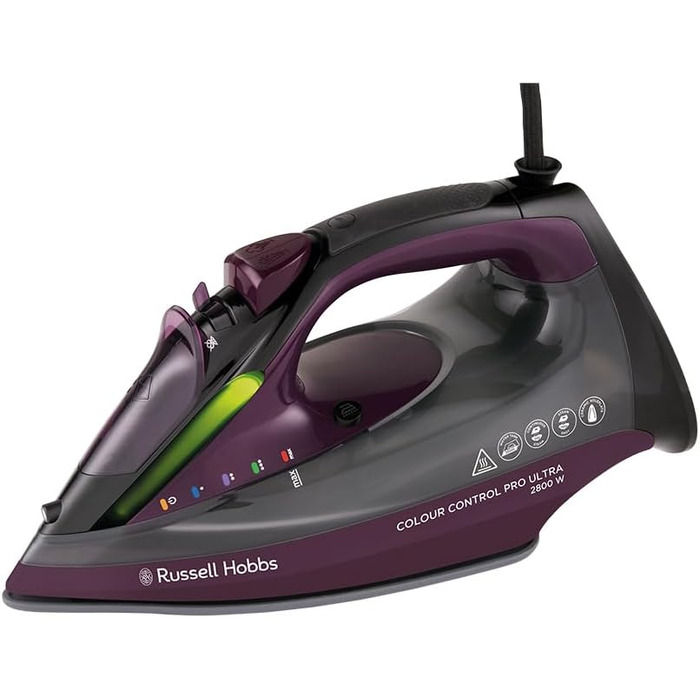 Праска парова Russell Hobbs 2800 Вт з керамічною підошвою, антикальцевим захистом та функцією самоочищення
