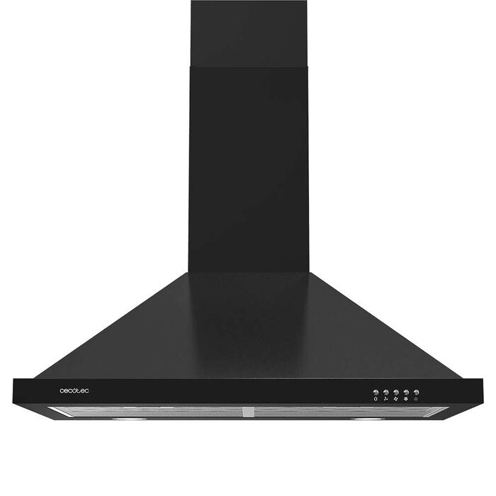 Витяжка кухонна піраміда Cecotec Bolero Flux PM 604300, 60 см, потужність 430 м³/год, механічне керування, чорна