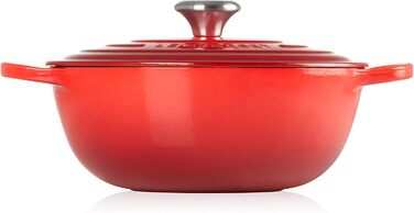 Каструля Le Creuset Signature La Marmite з чавуну 26 см, 4,1 л, для всіх типів плит та індукції, червона