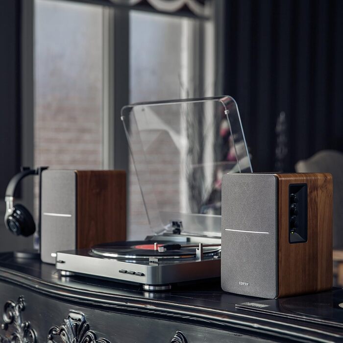Edifier R1280T: Активні референсні колонки, пара - 2.0, 42 Вт RMS, дерев'яний корпус, коричневий колір. Ідеально для ПК та студійної роботи