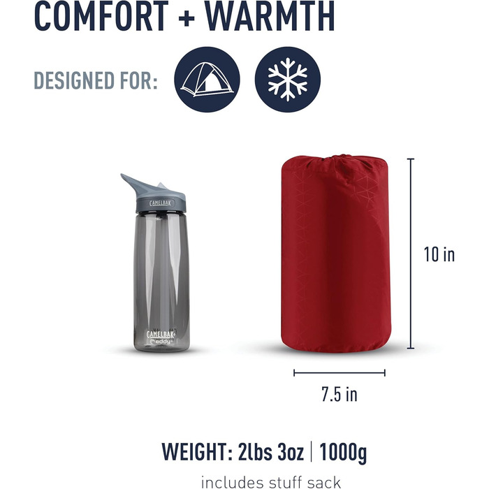 Самонадувний килимок Sea to Summit Comfort Plus S.I Sleep Mat (Regular) — туристичний матрац для сну, 183x51x8 см