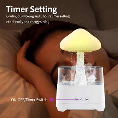 Зволожувач повітря Diffuserlove із LED-лампою для спальні, арома-дифузор, ультразвуковий, кімнатний