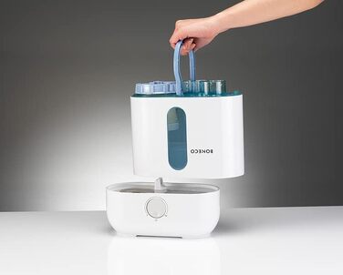 Ультразвуковий зволожувач повітря BONECO U200, 3,5 л, для кімнат до 50 м², з ароматизацією, LED-підсвіткою та фільтром, білий