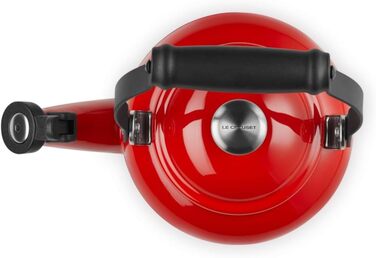 Чайник Le Creuset Halber зі сталі з емалевим покриттям та металевим фінішем, 1.25 л, колір Вишня