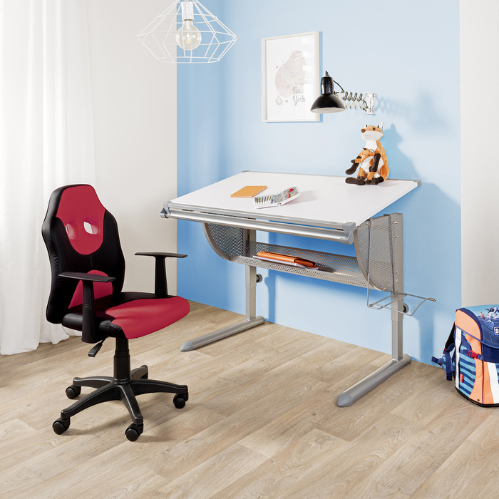 Дитячий письмовий стілець / дитячий стілець KID GAME AL чорний червоний hjh OFFICE