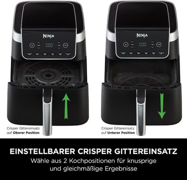 Фритюрниця Ninja Foodi FlexDrawer Dual Zone, 7-в-1, Airfryer, AF500EUCP, чорний & мідний колір