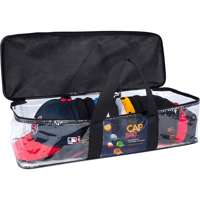 Сумка-органайзер Cap Buddy для зберігання до 20 бейсболок New Era, Flexfit, Snapback, чоловічий тримач для кепок у шафу, на стіну або полицю